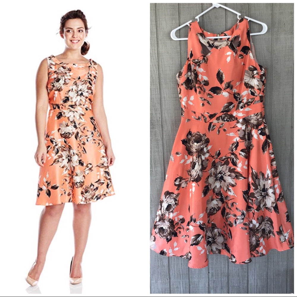 Sleeveless Floral Shangtung Dress
